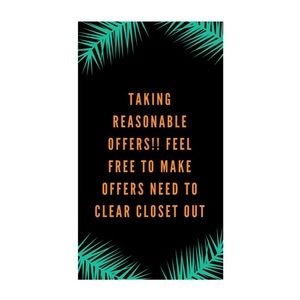 make offers if you’d like, don’t hesitate!!